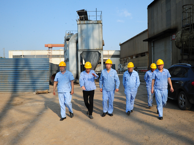 集團(tuán)公司黨委書(shū)記、董事長(zhǎng)李躍民現(xiàn)場(chǎng)督導(dǎo)電解鋁、炭素等環(huán)保提升項(xiàng)目