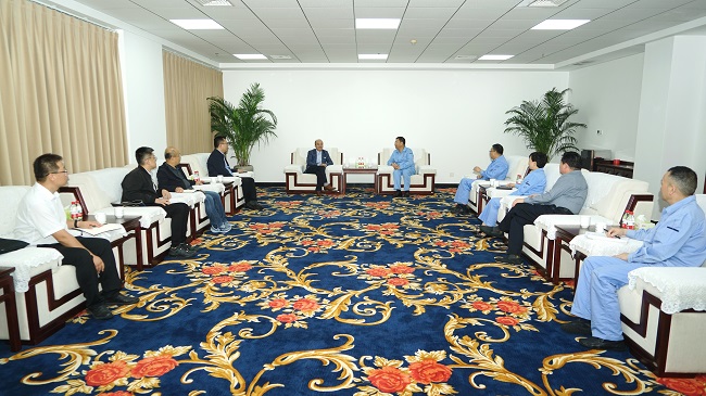 中鋁寧夏能源集團(tuán)黨委書記、董事長丁吉林一行到萬基控股集團(tuán)調(diào)研