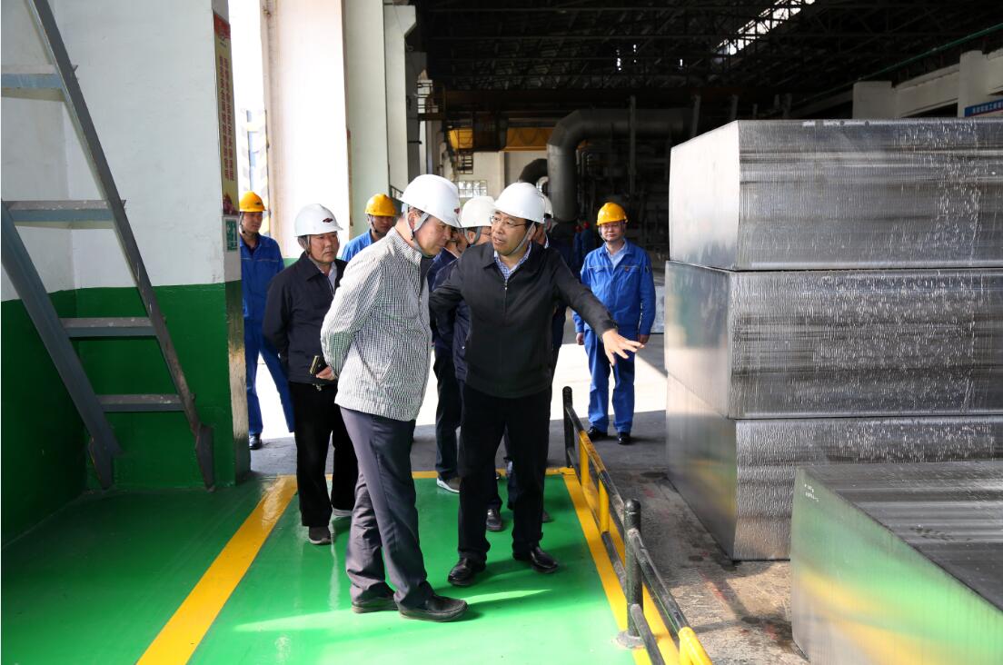 北京能源集團(tuán)投資部部長(zhǎng)楊松、北京京能電力公司總經(jīng)理金生祥一行到萬(wàn)基控股集團(tuán)調(diào)研